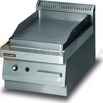 Kuchyňský gril Grilovací deska plynová, hladká, 4 kW, 400x650x270 mm | LOZAMET, LGB230