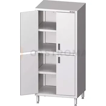 Dětská skříň Skladovací skříň s křídlovými dvířky a rozdělenou komorou 700x500x1800 mm | STALGAST, 981565070