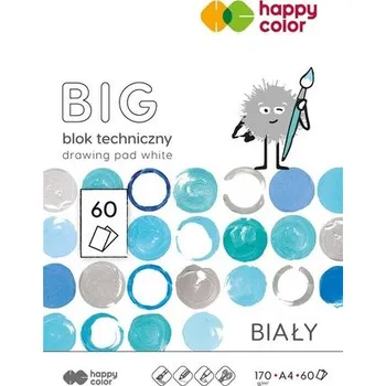Set školních potřeb Blok techniczny biały A4/60K BIG HAPPY COLOR