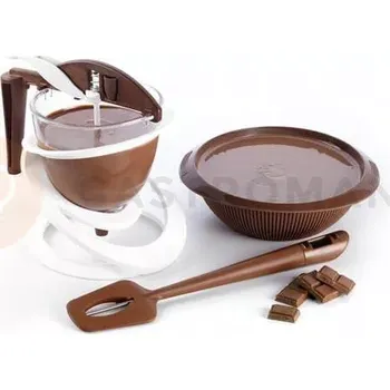 Výroba svíčky Sada pro práci s čokoládou - dávkovač 1 l, mísa a teploměr | SILIKOMART, Kit Choc Colata