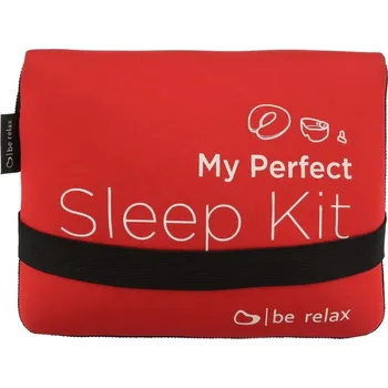 Cestovní polštářek Be Relax My Perfect Sleep Kit - ultralehká cestovní sada Barva: Červená