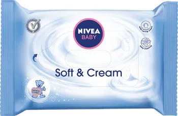 Dětský vlhčený ubrousek Nivea Baby Soft & Cream čisticí ubrousky