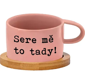 Hrnek makronka - Sere mě to tady Barva hrnečku: Růžová