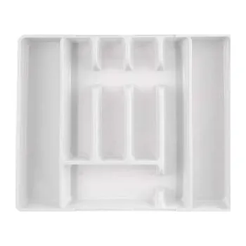 Sada nádobí Příborník Orion - posuvný, 27,5/44x36,5x4,3 cm, plastový, bílý