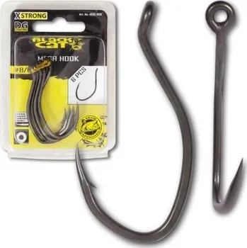 Rybářský háček Black Cat háček Mega Single Hook Velikost: 10/0