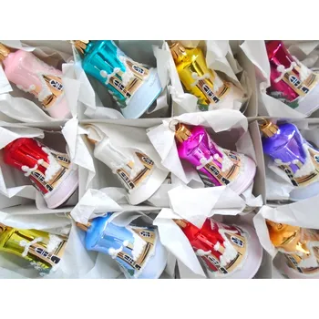 Vánoční ozdoba Vánoční ozdoby sada 12ks malovaných zvonečků 7 cm 5 cm 12 ks