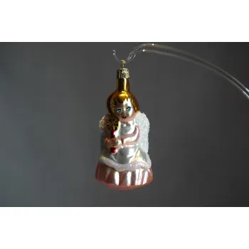 Vánoční dekorace Vánoční ozdoba malého anděla se svíčkou F44