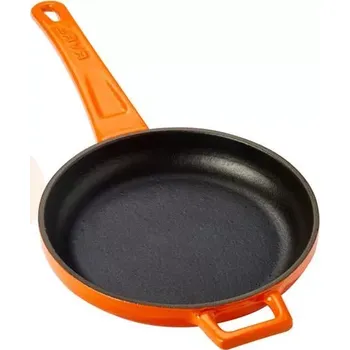 Servírovací stolek Oranžová litinová mini pánev s kovovou rukojetí | LAVA, 832165