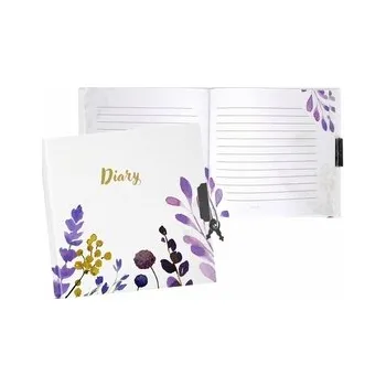 Set školních potřeb Pamiętnik zamykany Flowers