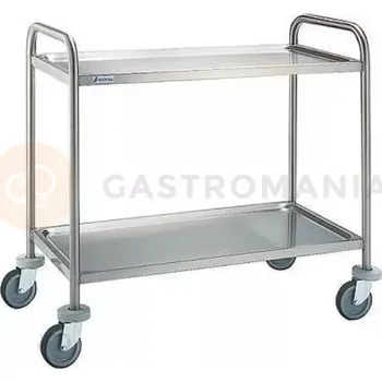 Servírovací stolek Servírovací vozík se 2 policemi, 1100x700x975 mm | ASBER, CER-1062
