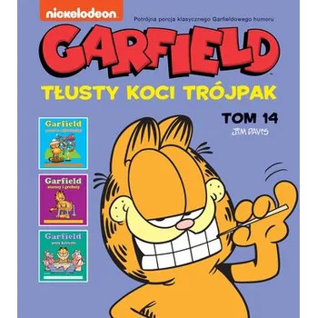 Garfield. Tłusty koci trójpak. Tom 14 - Jim Davis, Jim Davis, Piotr W. Cholewa