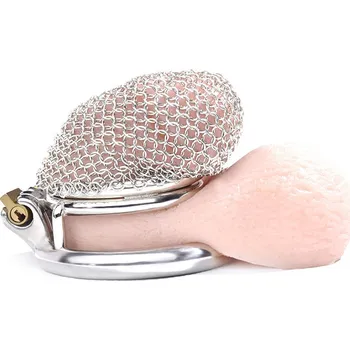 Pás cudnosti Kiotos Mesh Chastity Cage S