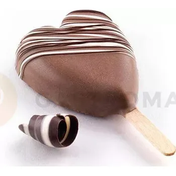 Výroba svíčky Forma na nanuky a chuťovky na dřívku | SILIKOMART, Gel03M Mini Heart-IC