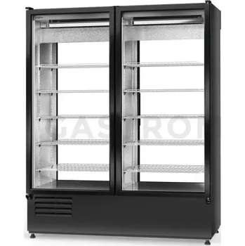 Lednice Chladící skříň dvoustranně prosklenná s křídlovými dveřmi, zámek dveří ze strany zákazníka, dolní agregát, ventilátor, 3 kl., nerezový korpus a opláštění, 1600x720x2000 mm | RAPA, SCh - 2S 1600 ecoline