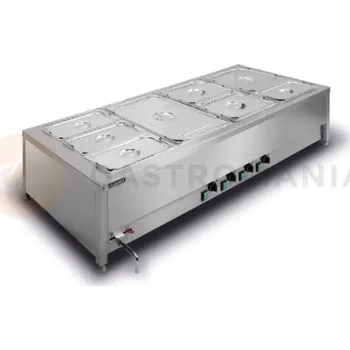 Stolní pila Stolní vodní lázeň, 4x GN 1/1 200 mm, s nezávislým ohříváním | LOZAMET, BSN.4GN