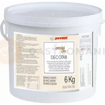 Výroba svíčky Cukrová hmota pro tvarování - bílá, 6 kg | PAVONI, DECOTAB