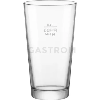 Sklenice Sklenice na pivo typu Sharker s ryskou 0,4 l | BORMIOLI ROCCO, 400537