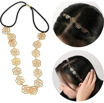 Ozdoba do vlasů Svatební ozdoba do vlasů | kovová čelenka do vlasů s gumičkou