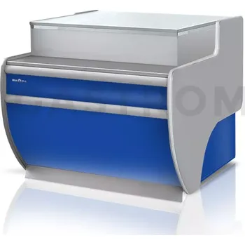 Výdejník vody Pokladní pult nechlazený, rovný s deskou z nerezové oceli a osvětlením podhledů 1030x1070x910 mm | RAPA, LK-D3