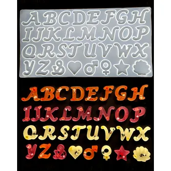 Silikonová forma – psací písmena A-Z a další tvary