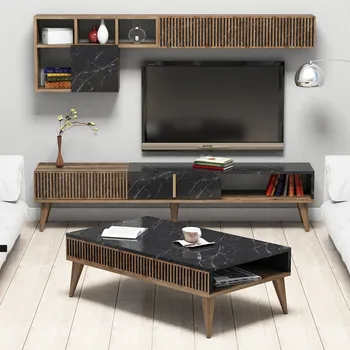 Obývací stěna ASIR Milan sestava nábytku TV stolek + konferenční stolek + police