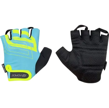 Cyklistické rukavice rukavice FORCE SPORT, modro-fluo Velikost: S + Výměna dárku do konce ledna 2026