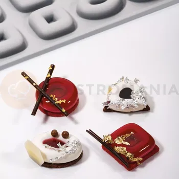 Kuchyňská sůl Silikonová forma na předkrmy, 24 otvorů, 10 ml, 300x175 mm - GG020S | PAVONI, Ovosquare