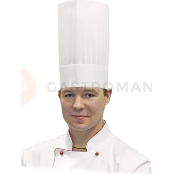 Kojenecká čepice Čepice kuchařská CHEF bílá 250 mm | STALGAST, 507251