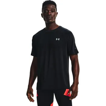 Pánské oblečení Pánské tričko Under Armour Vanish Seamless Run SS-GRY S