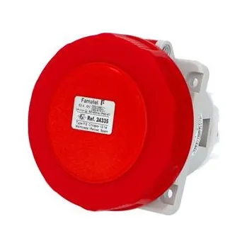 Elektrická zásuvka Famatel Zásuvka vestavná 24335 IP67/400V/63A/5P 6h, šikmá 10° - SpeedPRO
