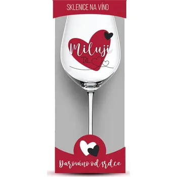 Dárková sklenice na víno 440 ml