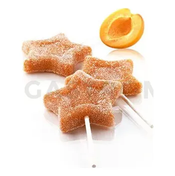 Výroba svíčky Forma na zákusky, lízátka, čokoládu 4 x hvězda + 50 dřívek | SILIKOMART, Magic Pop