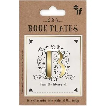 Set školních potřeb Ekslibris - zestaw naklejek - litera B