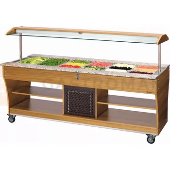 Bufetový vozík, chladící 6x GN1/1, 2150x880x1370 mm | BARTSCHER, 125527