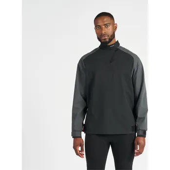 Pánská vesta DECATHLON Pánská větrovka na jachting 500 2XL ČERNÁ|ŠEDÁ