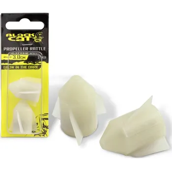 Rybářská vábnička Black Cat Chrastítka Propeller Rasseln-svítivá fluorescenční-2 ks Délka: 2,4cm
