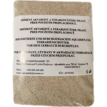 Akvarijní písek křemičitý (2 litry – cca 2,5 kg)