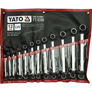 Klíč Sada klíčů očkových 12 ks 6 - 32 mm ohnuté - YT-0398