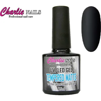 Charlie UV/LED Gel - Tempered MATTE Top průhledný matný : 7,5ml