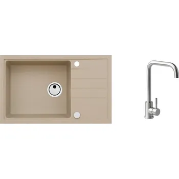 Granitový dřez SET ALVEUS INTERMEZZO 130/55+BATERIE ANGEL