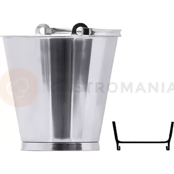 Nerezový dřez Vědro z nerezové oceli s prstencem 10 l s prstencem a cejchováním | CONTACTO, 416/010