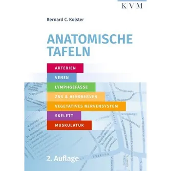 Anatomische Tafeln - Bernard C. Kolster [DE] (2023, Brožovaná, KVM-Der Medizinverlag)