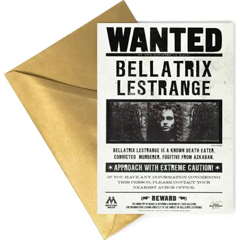 MinaLima Přáníčko: Hledá se Bellatrix Lestrange