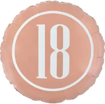Foliový balonek 18. narozeniny rosegold