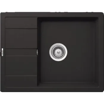 Granitový dřez SCHOCK Manhattan - Granitový dřez, 65x50 cm, s ovládáním odtoku, Onyx MAND100UGON