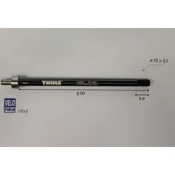 vozík za kolo THULE AXLE adaptér Shimano E-Thru (M12x1,5) 209mm #20100735
