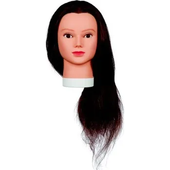 Příčesek Cvičná hlava LADY 60, 100% lidské vlasy 60cm