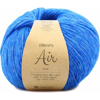 Příze Drops Air Mix 37 papouščí modrá