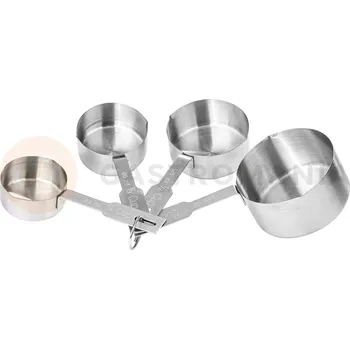 Nerezový dřez Sada odměrných hrnků od 60 do 250 ml | STALGAST, 506015