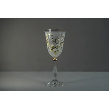 Sklenice Jubilejní sklenice na víno Angela 40 let (250ml bílá)